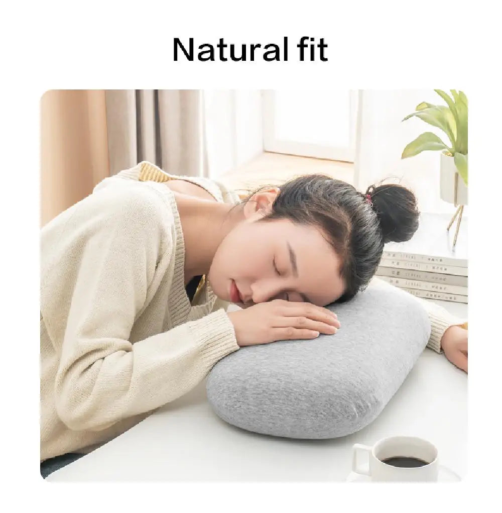 Portable Sponge Nap Pillow Macaron Color Soft Neck Pillow Multifunction Cervical Support Travel Sleeping Pillow Office Beauty World Shop
