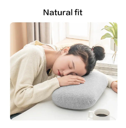 Portable Sponge Nap Pillow Macaron Color Soft Neck Pillow Multifunction Cervical Support Travel Sleeping Pillow Office Beauty World Shop