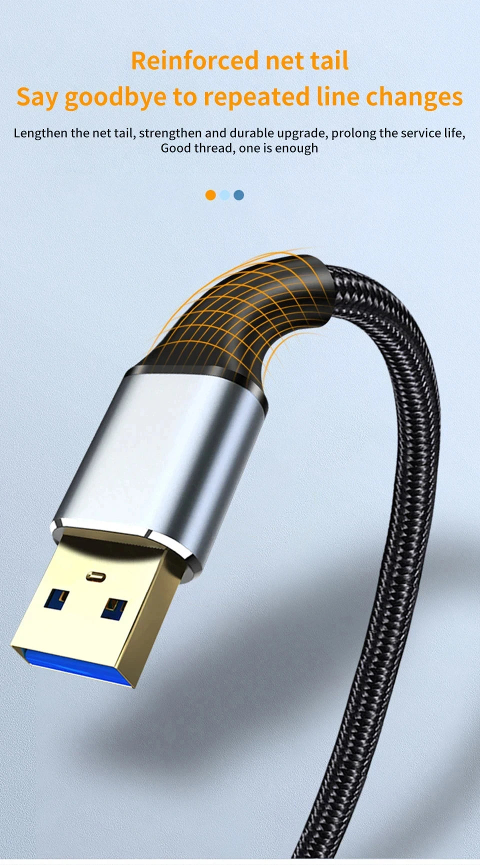 Male And Female Usb Extension Cable Usb 3.0 Mobile Charging Cable Suitable For Smart Laptops, Tvs, Ps4, And Usb Extension Cables Beauty World Shop