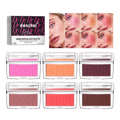 Face Blusher Matte Natural Cheek Tint Brighten Face Pink Red Face Contouring Cosmetics Blush Powder Soft Female Makeup Beauty World Shop