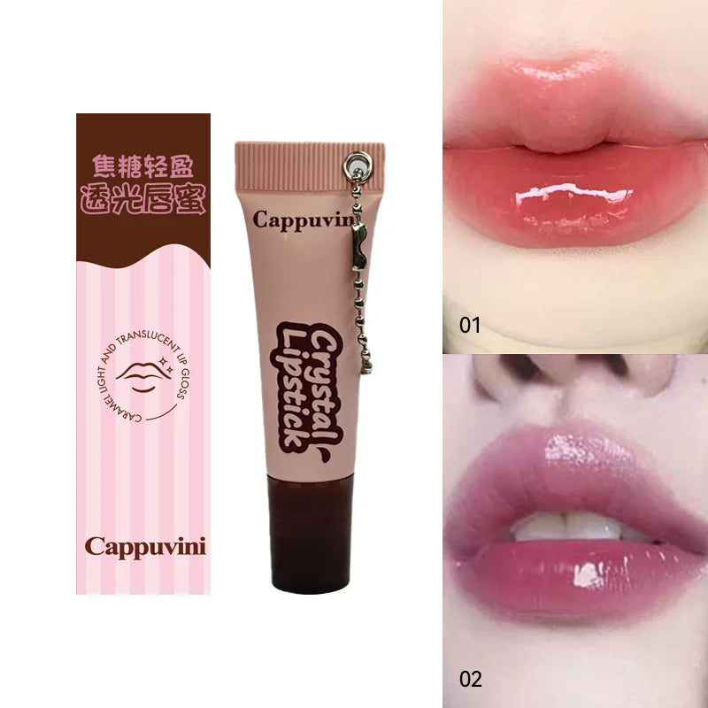Cappuvini Caramel Shine Lip Gloss - Lightweight, Long-lasting & Moisturizing with Natural Ingredients for a Glowing Finish Beauty Trend Shop