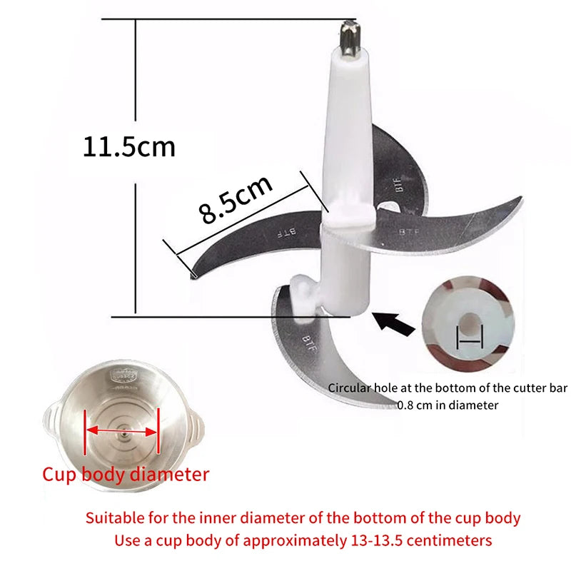 Electric Meat Grinder Blade Food Crusher Processor Replacement Spare Parts For 2L/3L/4L Meat Grinder Accessories Kitchen Tools Beauty World Shop