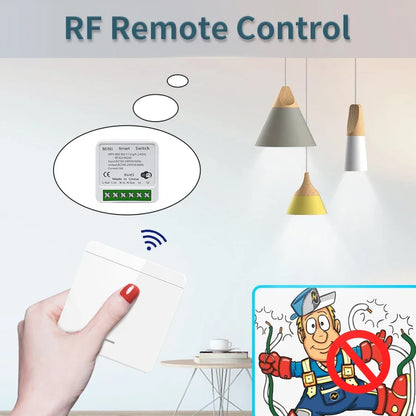 Wifi Smart Switch for Led Lighting Tuya Smart Life RF 433MHz Remote Voice Control Alexa Google Alice 1/2/3 Gang Wireless Switch Beauty World Shop
