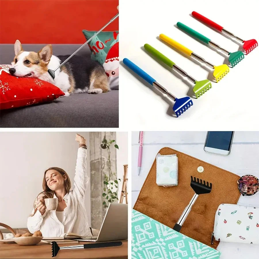 Portable Extendable Back Scratcher Stainless Steel Telescoping Back Scratcher Tool Telescopic Back Scratching Tool Massage Gift Beauty World Shop