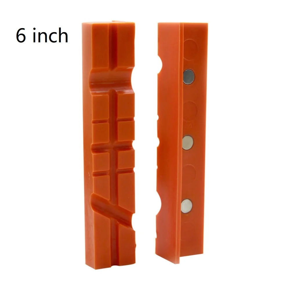 2pcs 4/5/6 Inch Magnetic Soft Pad Jaw Rubber For Metal Vise Bench Machine Tools For Metal Vise Bench Machine Tools Beauty World Shop