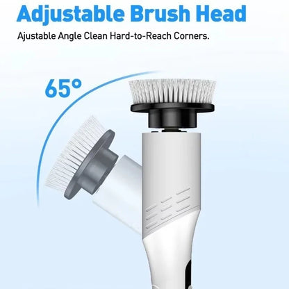 Multi-Purpose 9 in 1 Cordless Electric Power Scrubber Bathroom 8 Scrub Brush with Adjustable Extension Handle Shower Scrubber Beauty World Shop