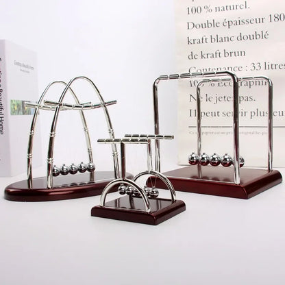 Newton Cradle Balance Steel Balls Perpetual Motion Collision Ball School Teaching Physics Science Pendulum Toy Home Decoration Beauty World Shop