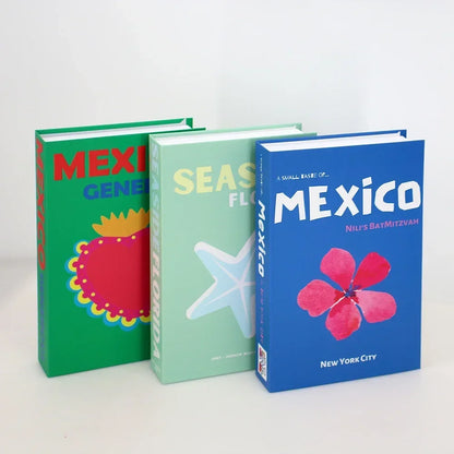 3Pcs Foldable Fashion Fake Books Living Room Decoration Designer Books Coffee Table Ornaments Club Hotel Room Villa Prop Books Beauty World Shop