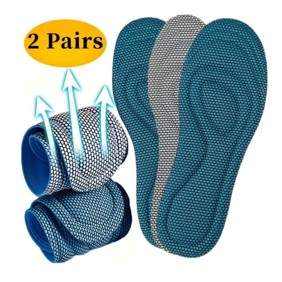 1/2 Pairs Memory Foam disposable Insoles for Shoes Antibacterial Deodorization Sweat Absorption Insert Sport Shoes Pads Beauty World Shop