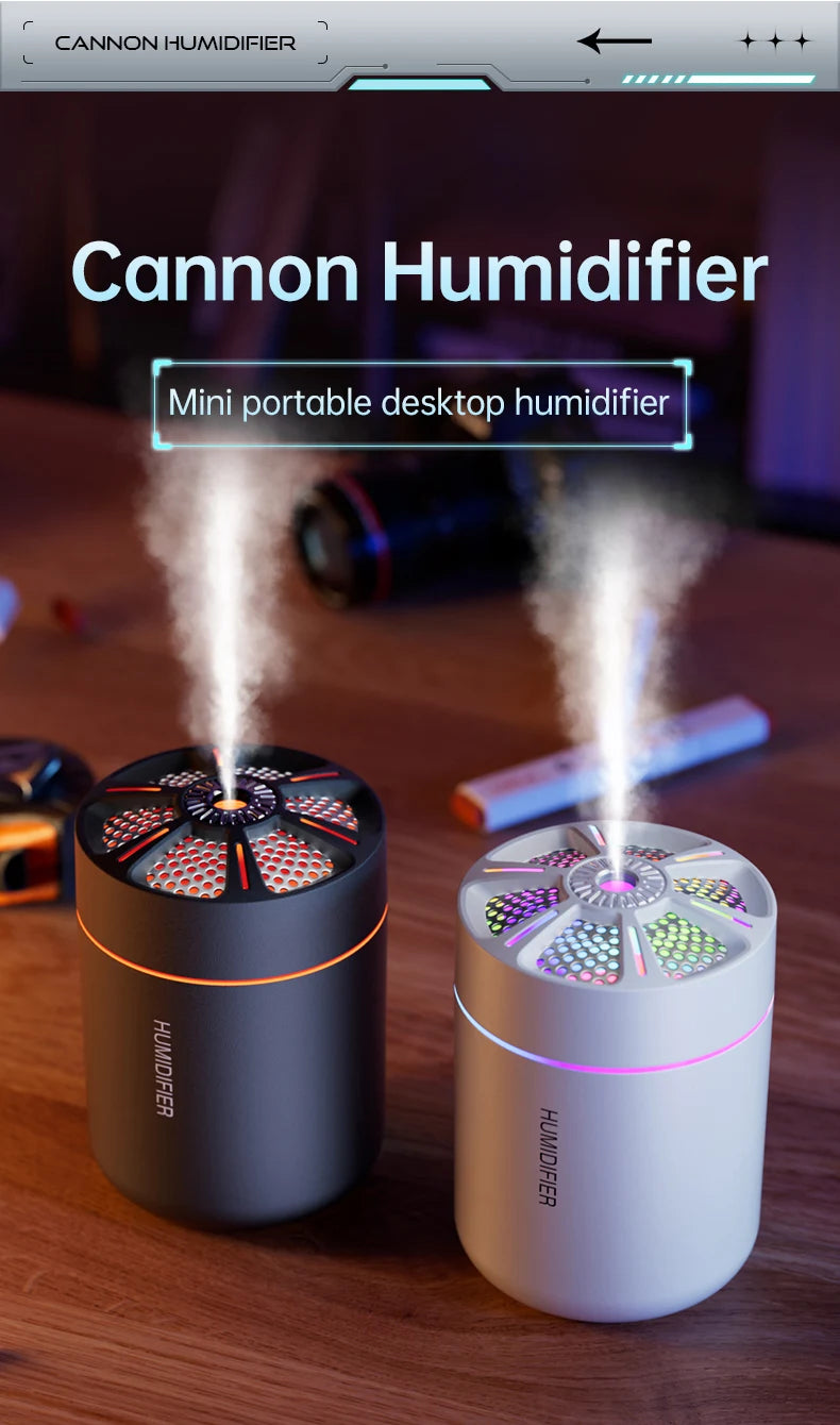 180ML mini air humidifier aromatherapy diffuser essential oil aromatherapy spray household bedroom car mounted mute humidifier Beauty World Shop