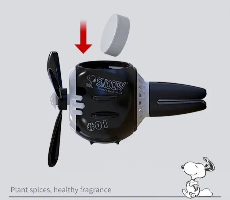 Snoopy Air Freshener Flying Propeller Pilot Series Car Accessories Anime Figures Aromatherapy Fragrance Diffuser Car Decor Gifts Beauty World Shop