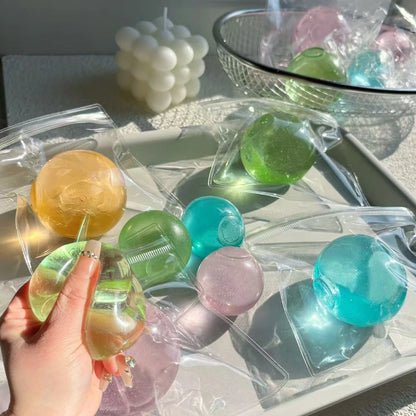 Blue Maltose Squishy Toys Anti Stress Sensory Fidgets Toy Soft Simulated Transparent Blue Maltose Slow-rebound Decompression Toy Beauty World Shop