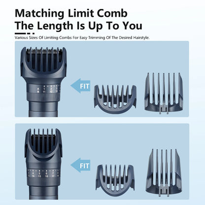 HOMEFISH 5 IN 1 Men's Electric Shaver IPX6 Waterproof Beard Trimmer Rechargeable Cordless Hair Clipper Body Grooming Kit Beauty World Shop