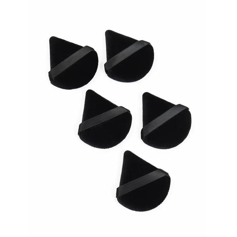 Black Triangle Powder Puff Facial Makeup Sponge Soft Velvet Cosmetics Puff Mixer Beauty Foundation Make-Up Sponge Makeup Access Beauty World Shop