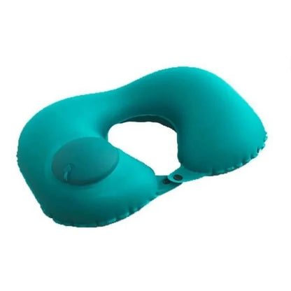 Inflatable Travel Neck Pillow U-shaped Cervical Orthopedic Protection Pillow Outdoor Portable Foldable Pillow Travel Essentials Beauty World Shop