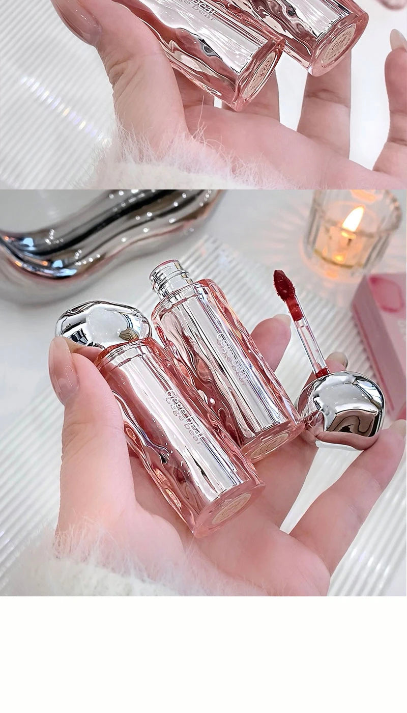 Crystal translucent lip glaze moisturizing water is not easy to fade natural color mouth red lip glaze Beauty World Shop