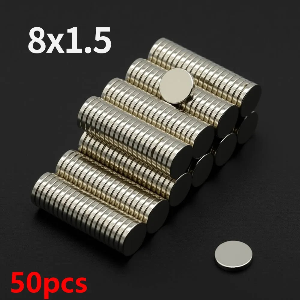 Powerful Neodymium Magnet N35 NdfeB Permanent Magnetic imanes Round Super Strong Fridge Magnets DIY 2/4/5/6/8/10x2/3mm Beauty World Shop
