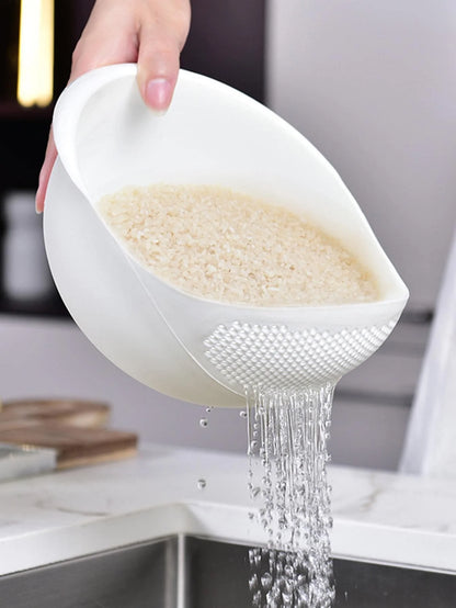 1/3pcs- Colander Rice Bowl Drain Basket Fruit Bowl Washing Drain Basket with Handle Washing Basket Home Kitchen Organizer Beauty World Shop