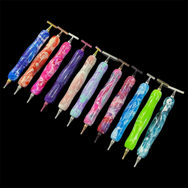 Colorful Diamond Drawing Thread Point Pen Embroidery Threaded Dot Drill Tool Multifunctional Metal Screw Thread Head Accessories Beauty World Shop