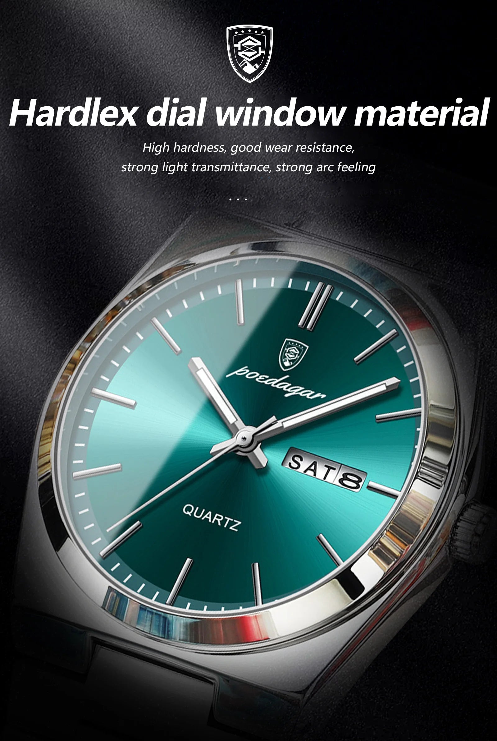 POEDAGAR Exquisite Business Men Watch Stainless Steel Waterproof Luminous Man Wristwatch Date Week Classic Men's Quartz Watches Beauty World Shop