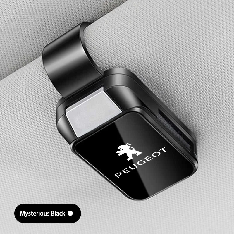 For Peugeot 208 3008 308 2008 207 107 508 Car Eyeglass Holder Glasses Storage Clip Sunglasses Holder with Sponge Protection Beauty World Shop
