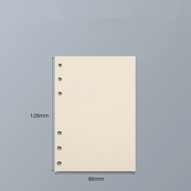 45 Sheets A5 A6 A7 Loose Leaf Notebook Refill Spiral Binder Inner Page Line Blank craft  Grid Inside Paper Stationery Beauty World Shop