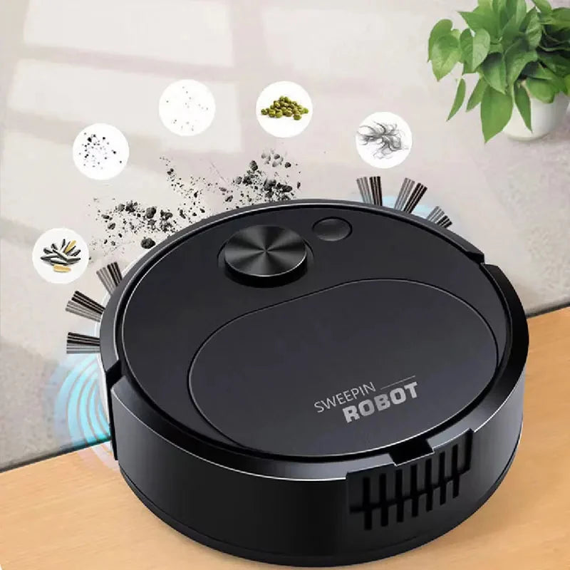 NEW USB Sweeping Robot Vacuum Cleaner Mopping 3 In 1 Smart Wireless 1500Pa Dragging Cleaning Sweep Floor for Home Office Beauty World Shop