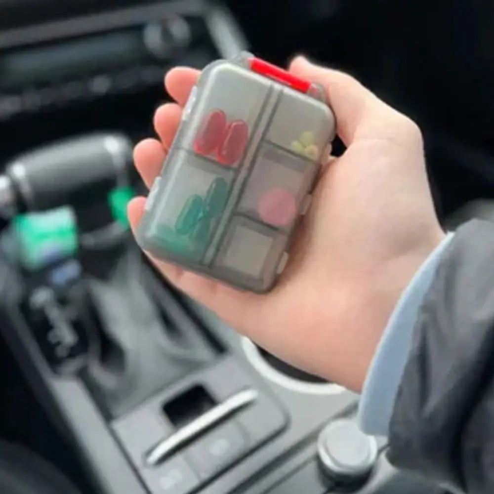 10 Grids Pill Case, Portable Small Weekly Travel Pill Organizer, Portable Pocket Pill Box Pill Container Beauty World Shop