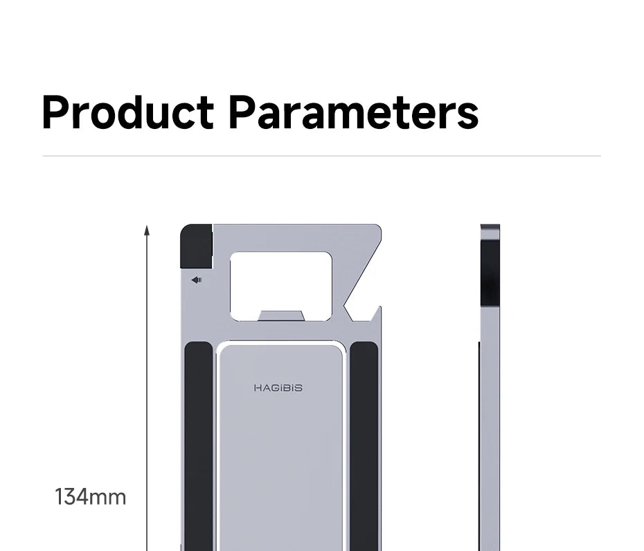 Hagibis Cell Phone Desktop Holder Foldable Metal Phone Stand 5 in 1 Creative bottle opener for iPhone 15/16/17 Pro Max Samsung Beauty World Shop
