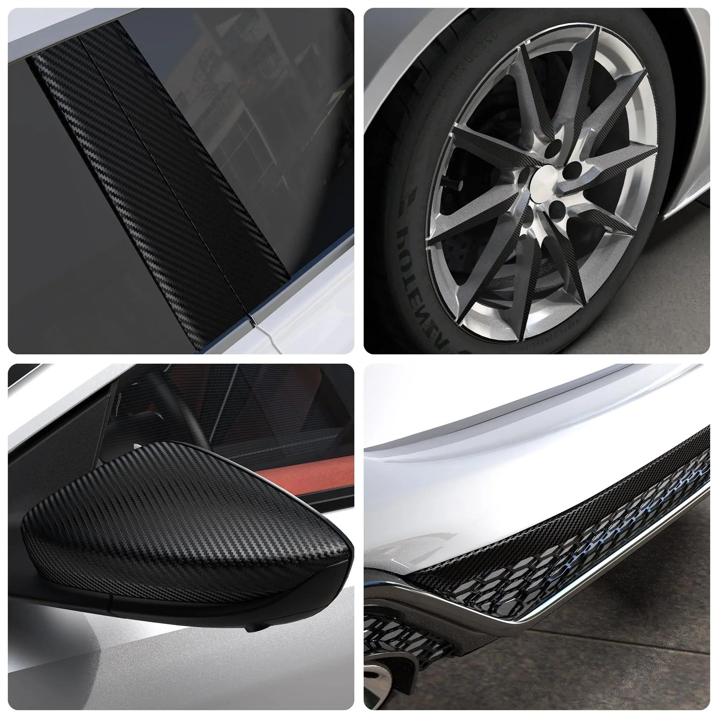1-10m Nano Carbon Fiber Car 3D Tape Sticker Door Mirror Paste Protector Strip DIY Protection Protective Film Waterproof Adhesive Beauty World Shop
