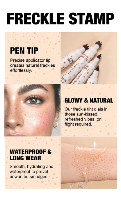 1PC Face Fake Freckles Pen Natural Waterproof Lifelike Fake Freckles Pen for Long Lasting Look Dot Spot Pen Makep Tool Cosmetic Beauty World Shop