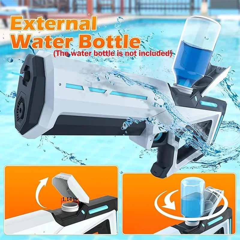 Electric Water Guns For Adults Powerful Squirt Automatic Water Suction Water Blasters Summer Outdoor Beach Toy For boys Kid Gift Beauty World Shop