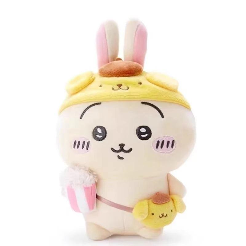 Self-deprecating Bear Chiikawa Sanrioi hachiware Plush Toy Co-branded Doll Pendant Cute Jiyi Xiaohachi Usaki Bedroom Ornaments Beauty World Shop