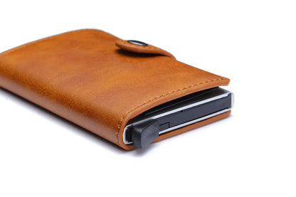 Rfid Credit Card Holder Men Wallets Luxury Small Smart Wallet Metal Business Mini Cardholder Case Women Minimalist Walet for Men Beauty World Shop