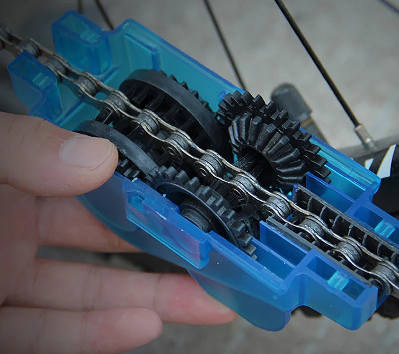 Portable Bicycle Chain Cleaner Bike Brushes Scrubber Wash Tool Mountain Cycling Cleaning Kit Outdoor Accessory Beauty World Shop