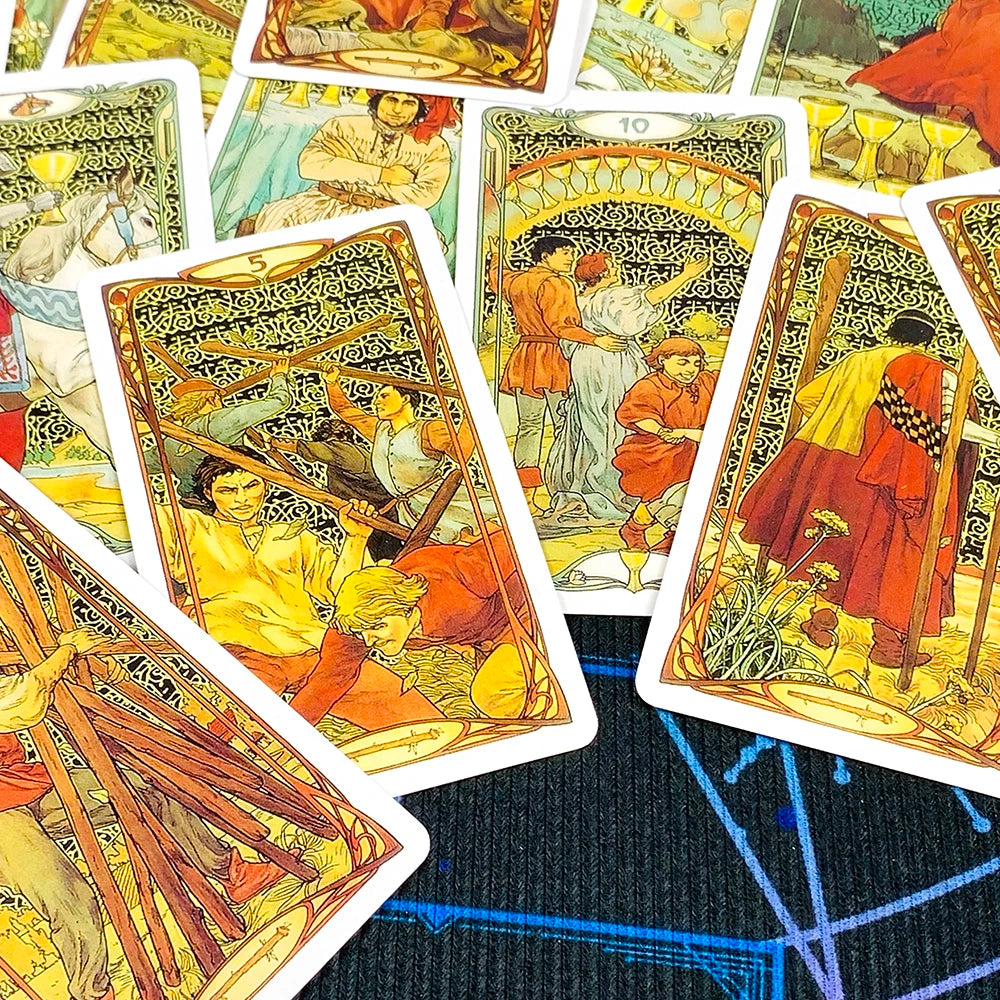 Tarot Card A 78 Cards Deck Classic Occult Divination Cards Game For Beginners,Ideal for Divination, Meditation & Gift Beauty World Shop