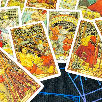 Tarot Card A 78 Cards Deck Classic Occult Divination Cards Game For Beginners,Ideal for Divination, Meditation & Gift Beauty World Shop