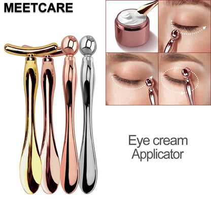 2in 1 Face Eye Massage Stick Eye Cream Applicator for Anti Wrinkle Dark Circles Facial Lifting Mixing Spatulas Scoop Mini Spoon Beauty World Shop