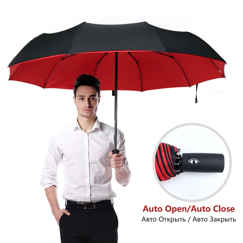 Windproof Double Layer Fully Automatic Resistant Umbrella Beauty World Shop