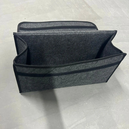 Gray Black Anti Slip Car Trunk Organizer Bag Multi Compartment Soft Felt Storage Box for Boot Tools & Auto Accessories Beauty World Shop