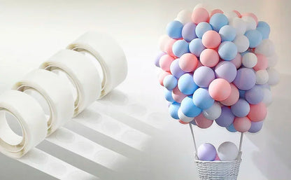 Double Sided Clear Sticky Point Tape Balloon Glue Dot Adhesive Birthday Wedding Party Balloons Glue Sticker Photoes Stand Arch Beauty World Shop