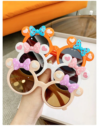 New Children Cute Cartoon UV400 Sunglasses Boys Girls Colors Outdoor Kids Sun Protection Sunglasses Baby Sport Shades Glasses Beauty World Shop