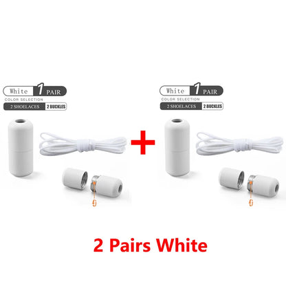 Elastic No Tie Shoelaces Semicircle Shoe Laces For Kids and Adult Sneakers Shoelace Quick Lazy Metal Lock Laces Shoe Strings Beauty World Shop