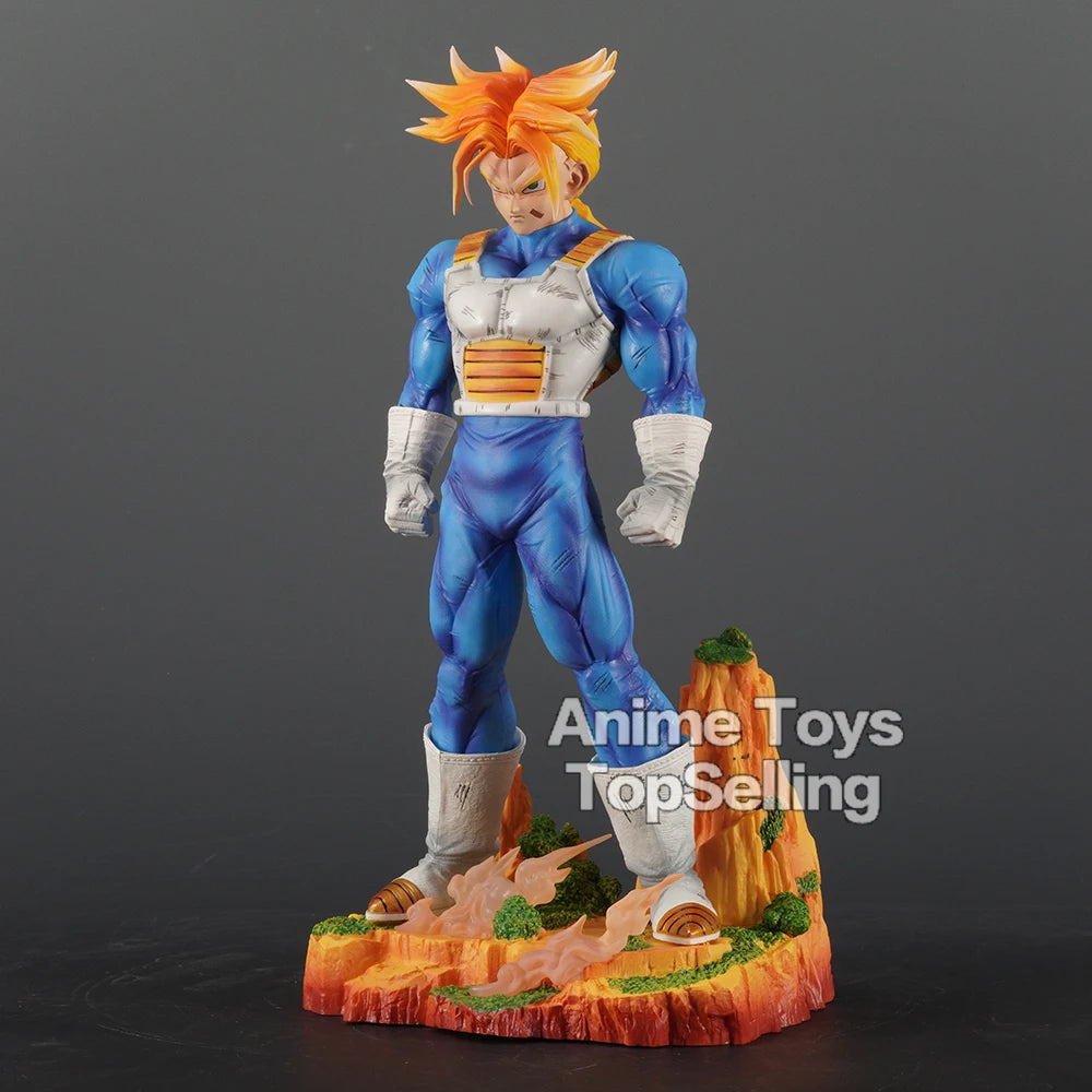 30cm/11.81in Anime Dragon Ball Z Trunks Figure Two heads Action Figures PVC Statue Collection Model Toys for Children Gifts Beauty World Shop