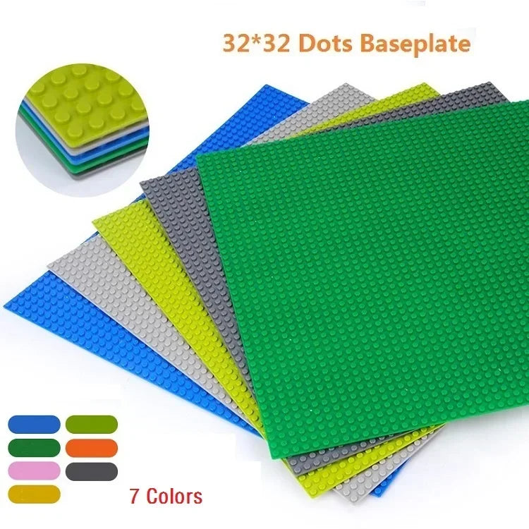2Pcs Base Plate 32*32 32*16 Studs Classic Figures Building Blocks Plates Bricks Baseplate Blocks Children Toys For Kid Gifts Beauty World Shop