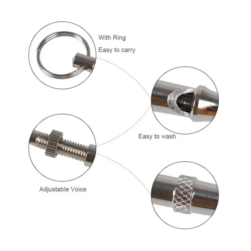 Dog Training Whistle Stop Barking Device Ultrasonic Training Flute Silent Whistle Control Tool Puppy Train Keychain Pet Supplies Beauty World Shop