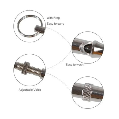 Dog Training Whistle Stop Barking Device Ultrasonic Training Flute Silent Whistle Control Tool Puppy Train Keychain Pet Supplies Beauty World Shop