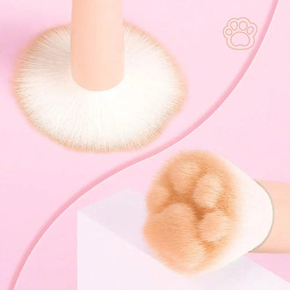 1pc New Cat Paw Blush Brush With Storage Box, Professional Makeup Tool Suitable For All Skin Types Beauty World Shop