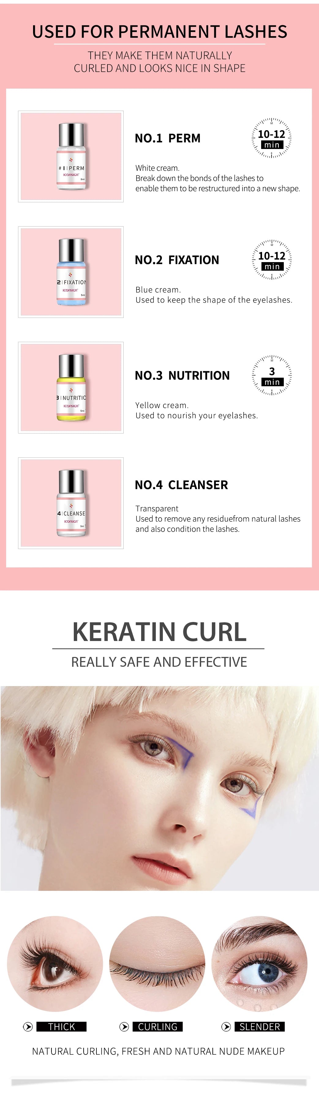 ICONSIGN Upgrade Version Lash Lift Kit Lifting Eyelashes Lasting 6-8 Weeks Calia Perm Eyelash Enhancer Makeup Tools Beauty World Shop