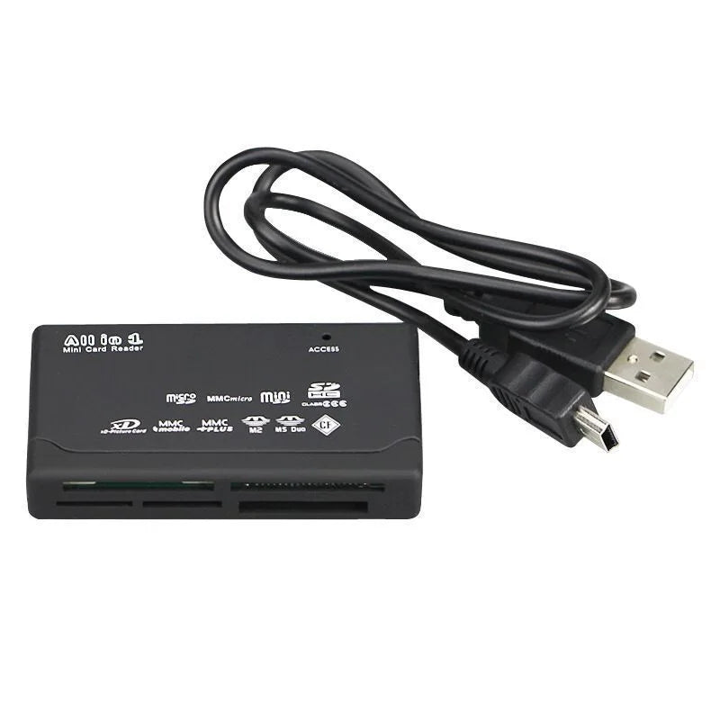 Usb 2.0 Mini Memory Card Reader, Multifunctional All In One Card Reader,, 480mbps, Tf, M2, Xd, Cf, Micro Sd Beauty World Shop